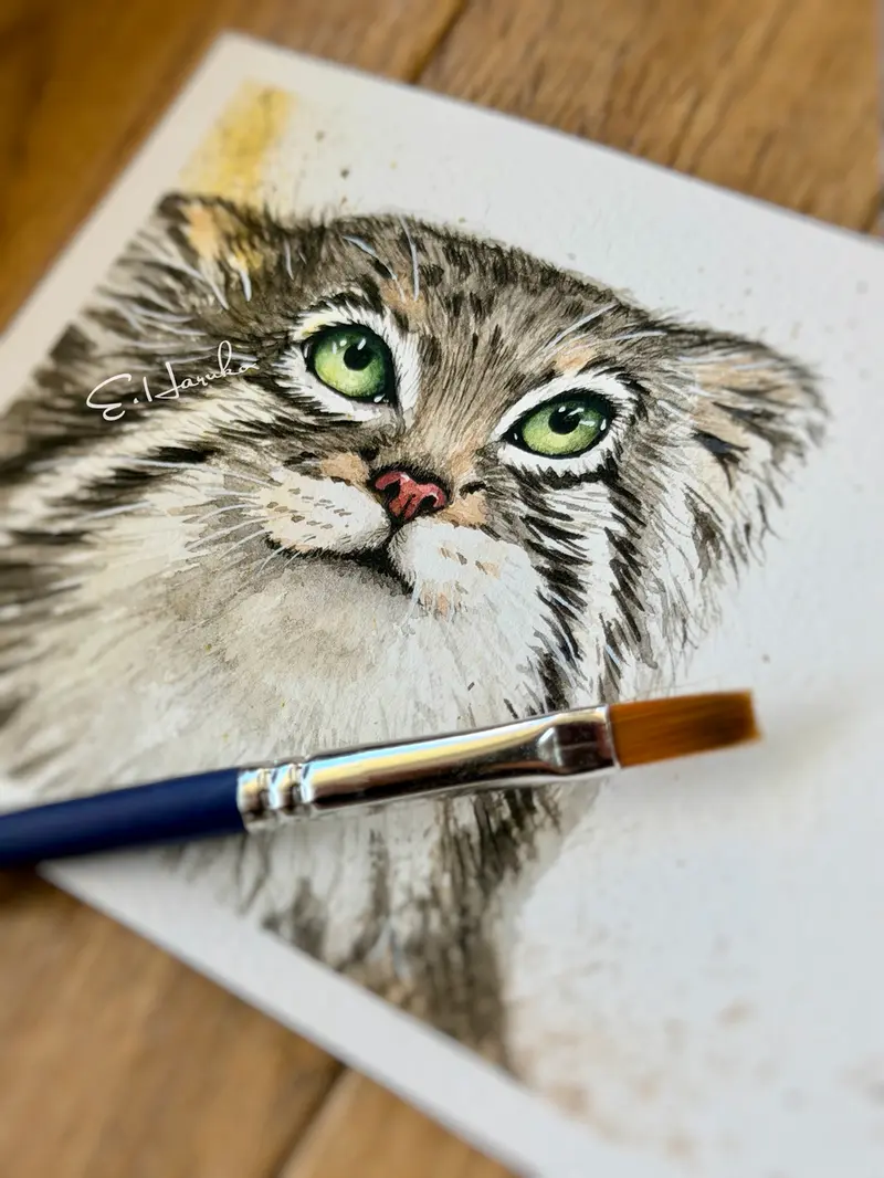 Фотография с манулом